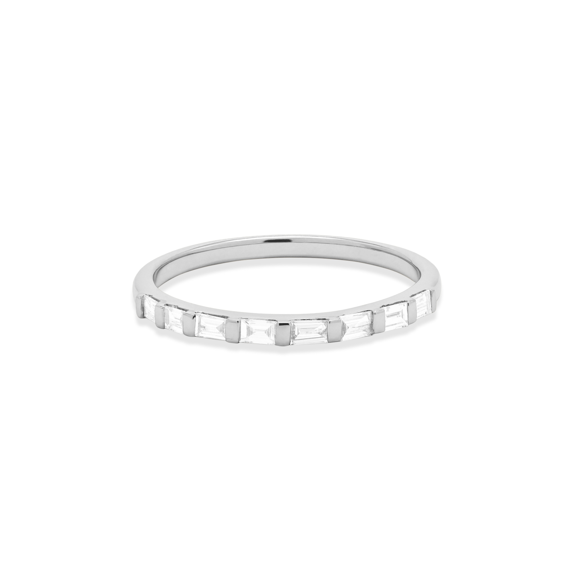 Bold Baguettes For Eternity Band - 6