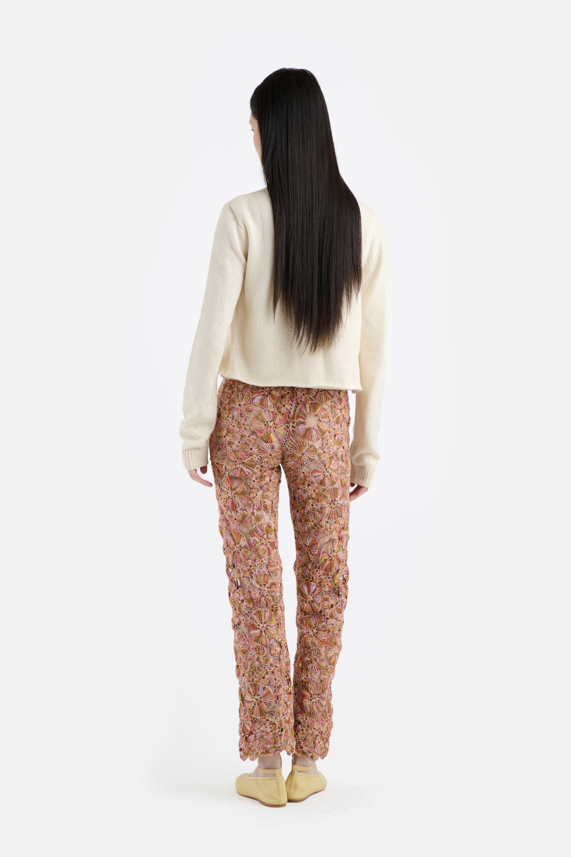 CROCHET FLORAL PANT - 3