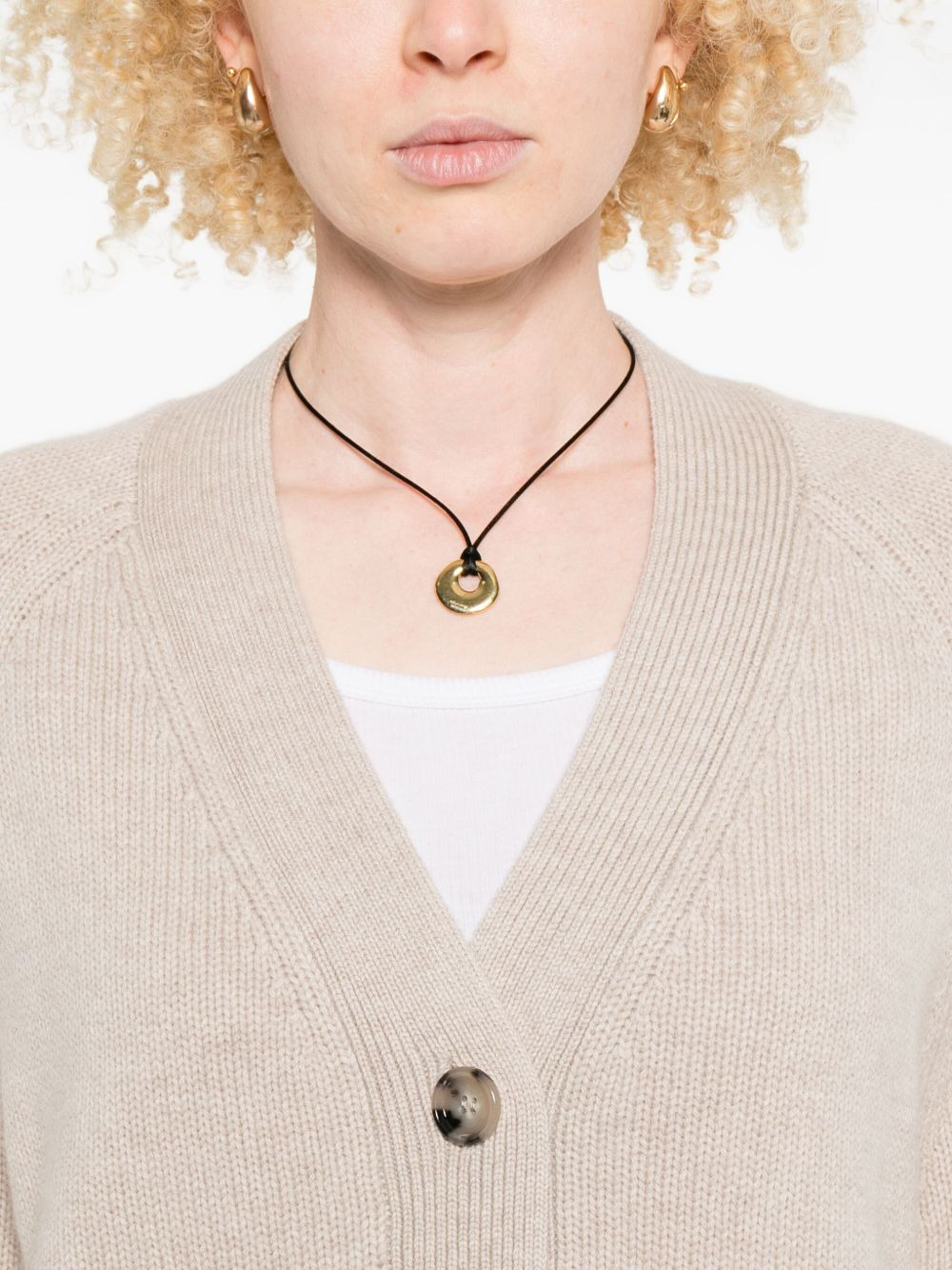 buttoned patch-pocket cardigan - 5