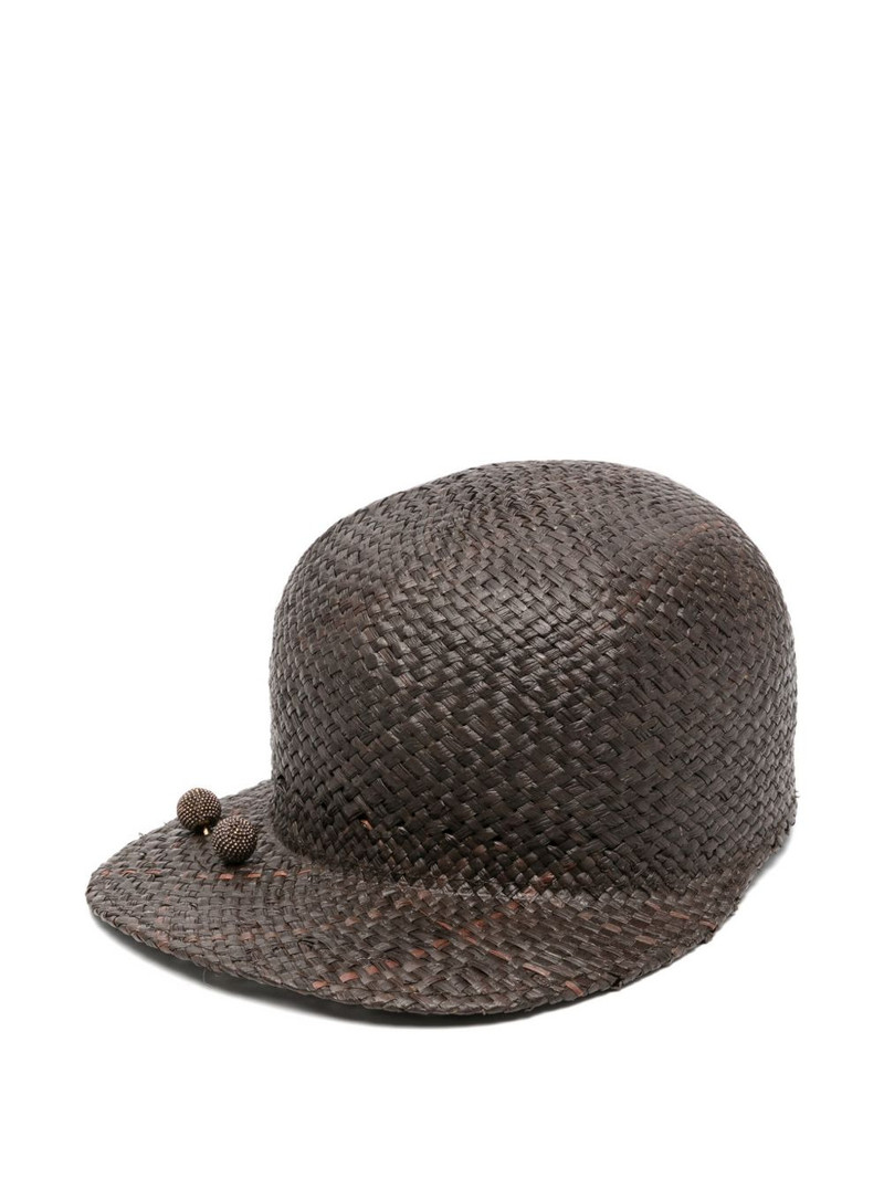 bead woven hat 1