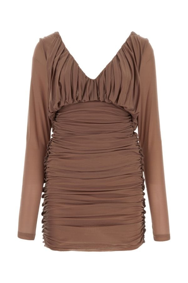 ワンピース Saint Laurent Biscuit jersey mini dress SAINT LAURENT Saint Laurent Woman Biscuit Jersey Mini Dress