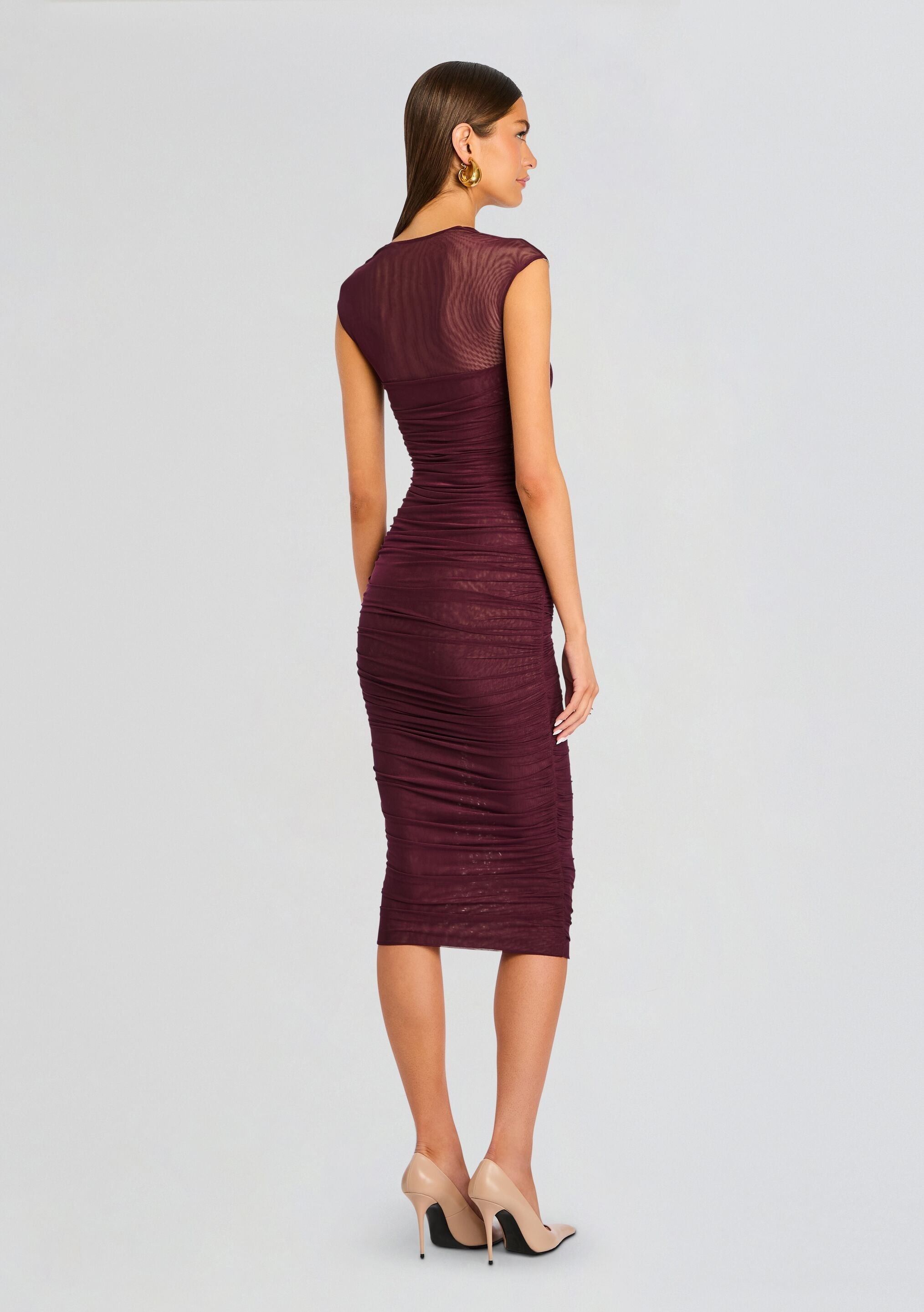 KYLIE MESH MIDI DRESS - 4