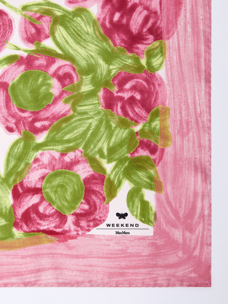 WEEKEND Max Mara ONESTO3 Printed silk twill foulard outlook