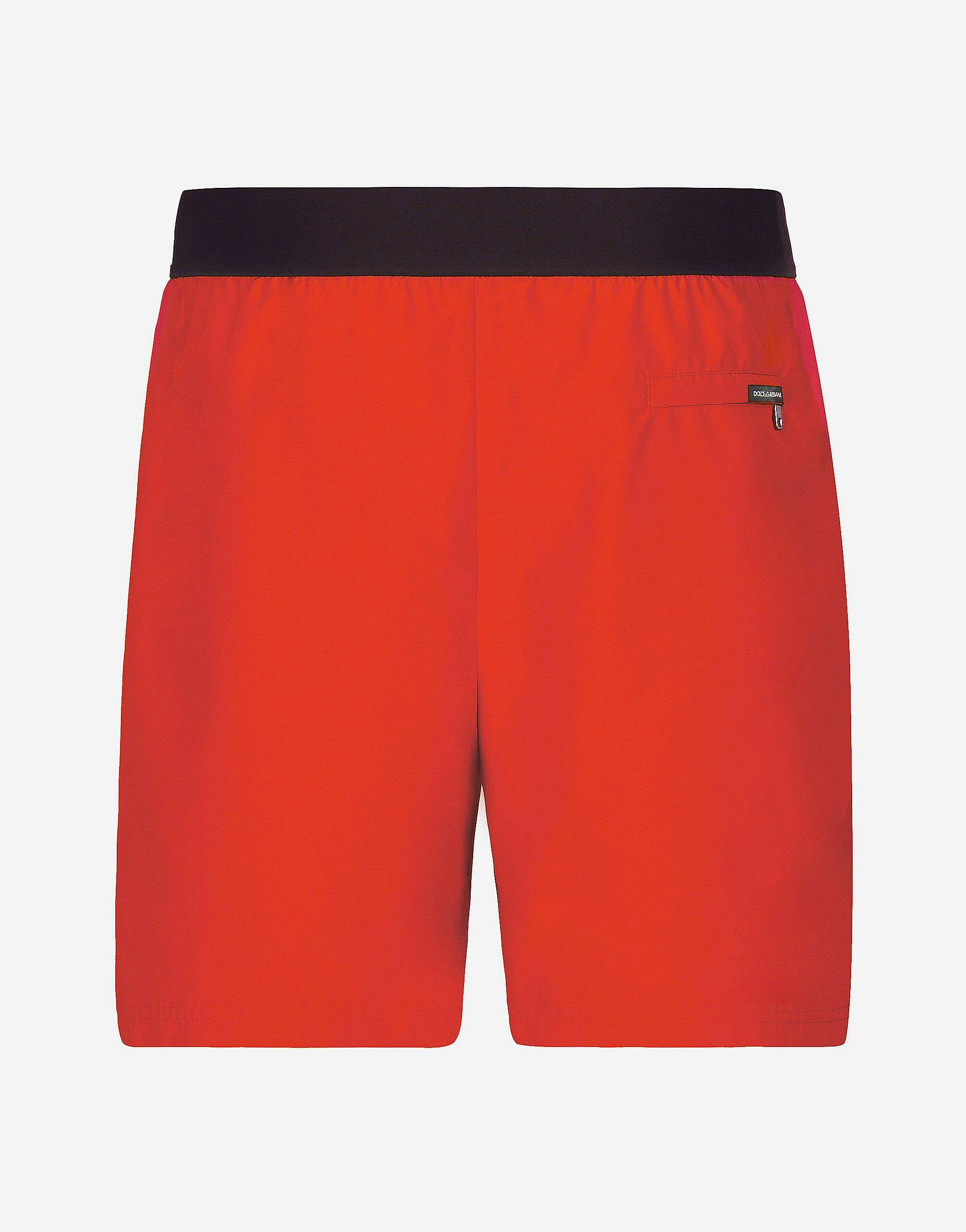 Mid-length swim trunks with Dolce&Gabbana logo - 2