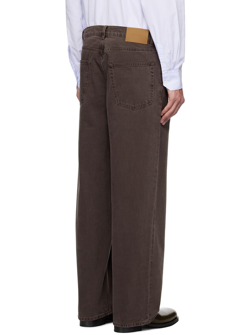 Brown Vast Cut Jeans - 3