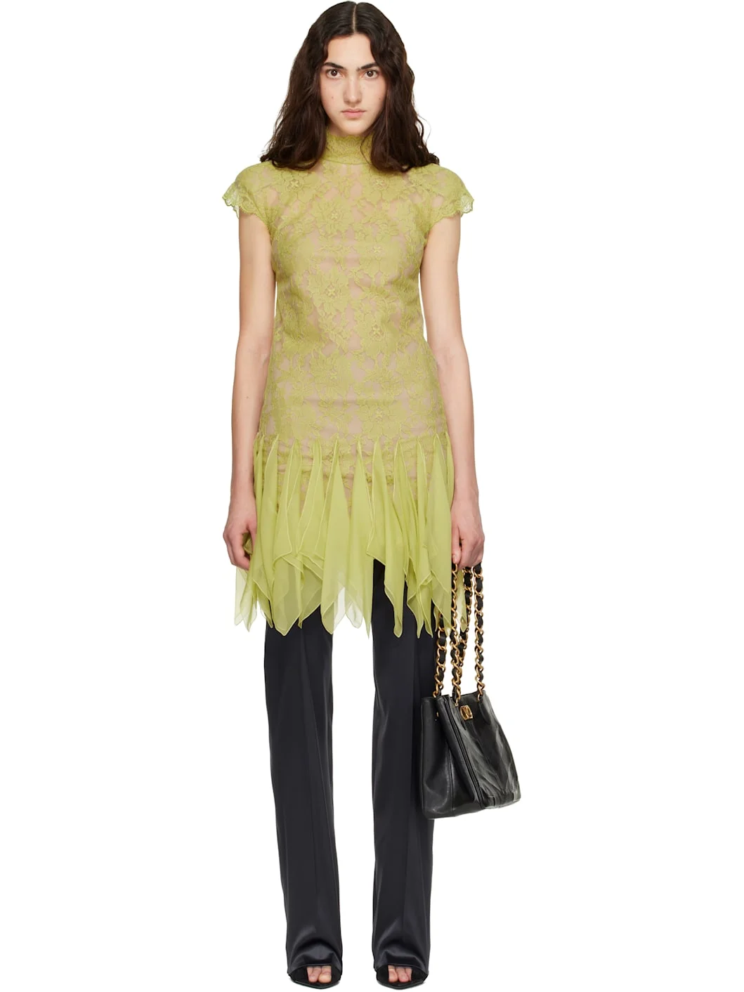 Green Lace Minidress - 1