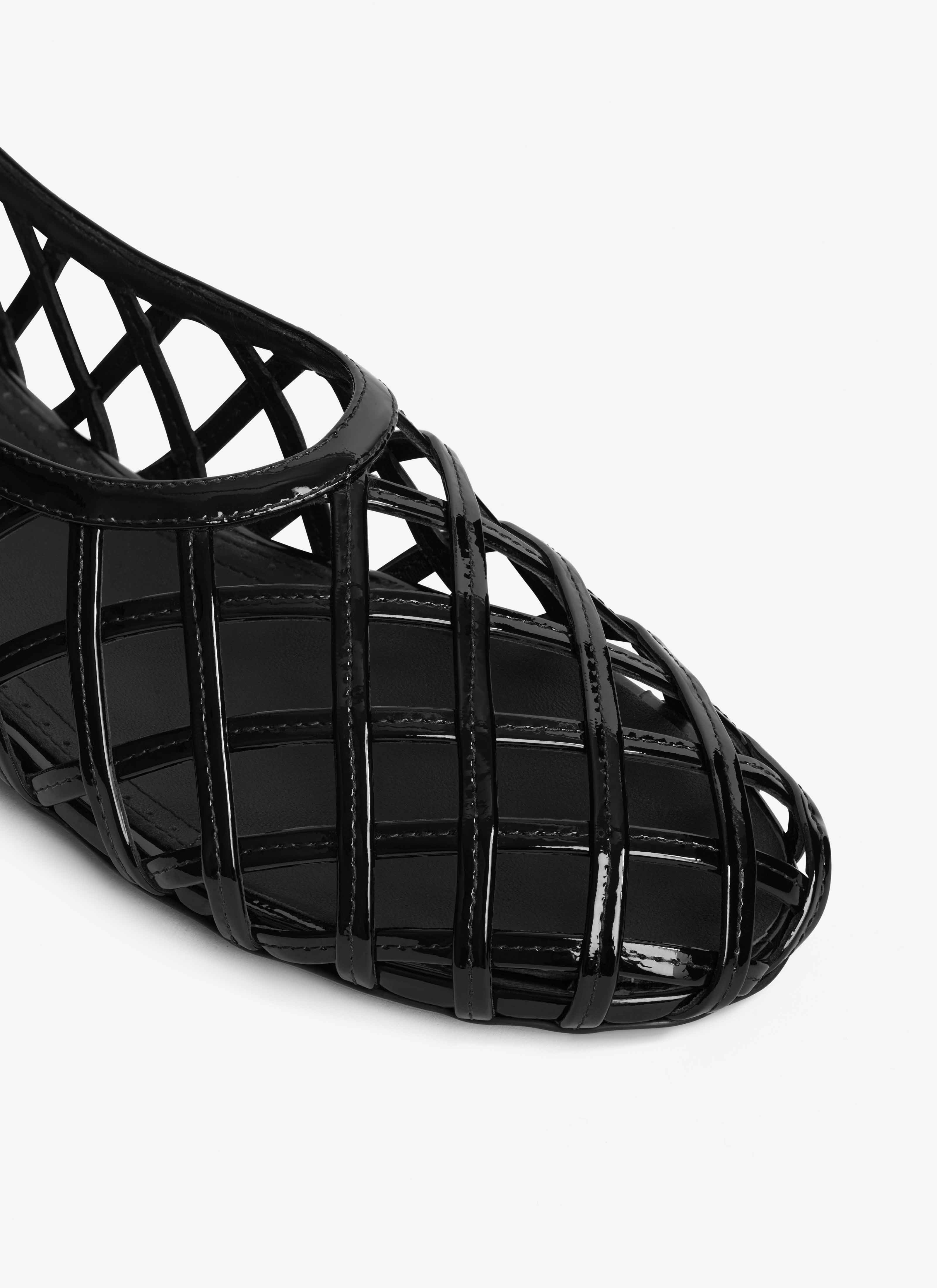 CAGE BALLET FLATS IN PATENT CALFSKIN - 5