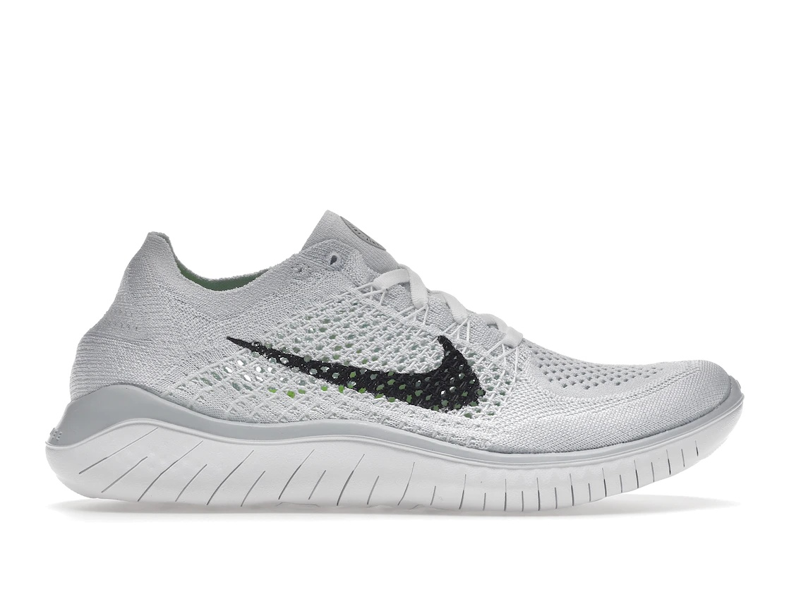 Nike Free RN Flyknit 2018 White Pure Platinum (W) - 1