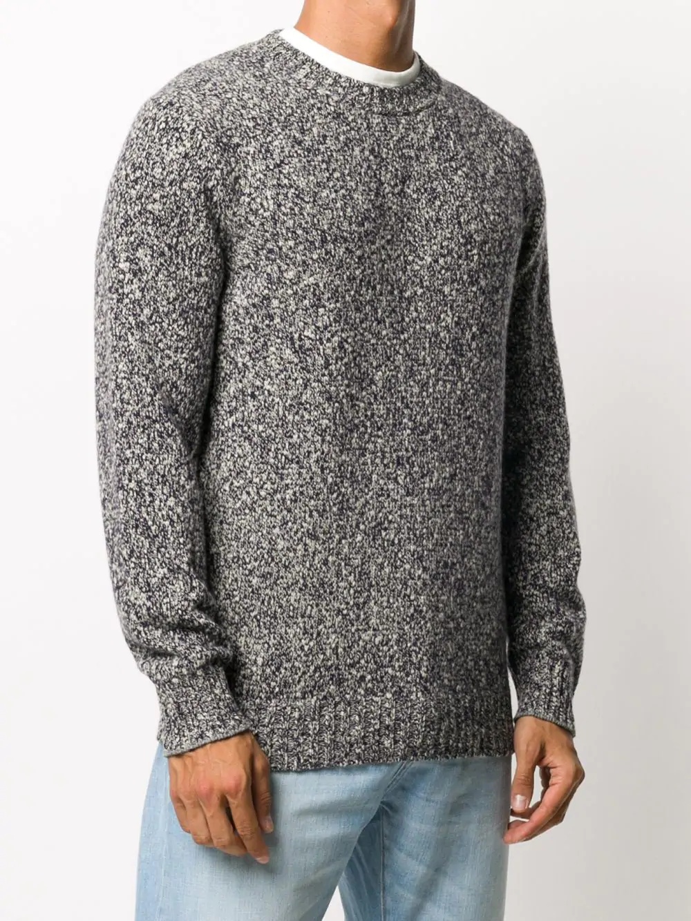 long-sleeve fitted jumper - 3