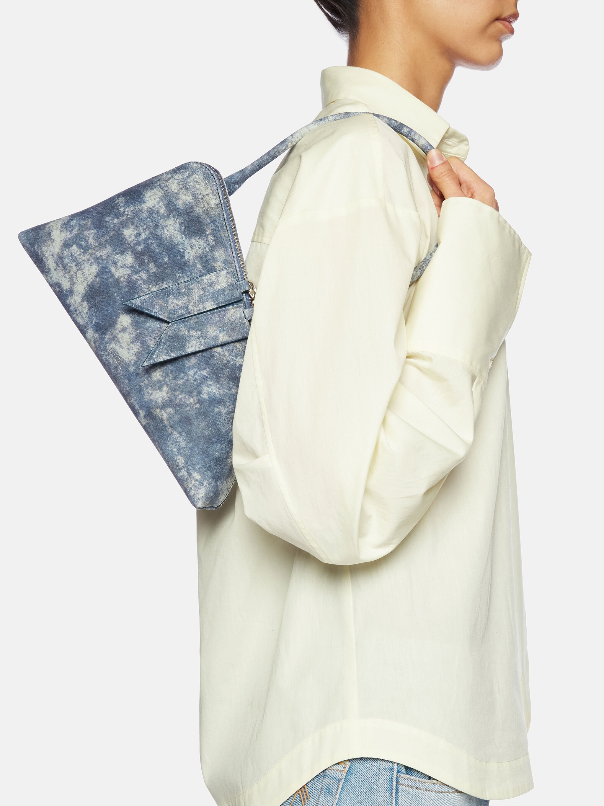 ''SUNRISE'' BLUE DENIM SHOULDER BAG 2