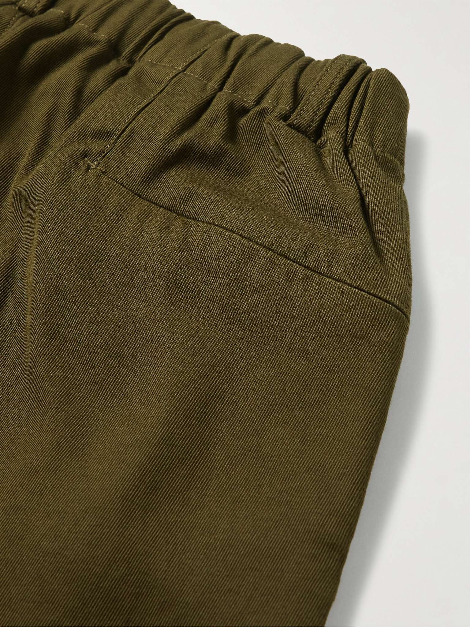 Straight-Leg Cotton-Blend Gabardine Trousers - 5