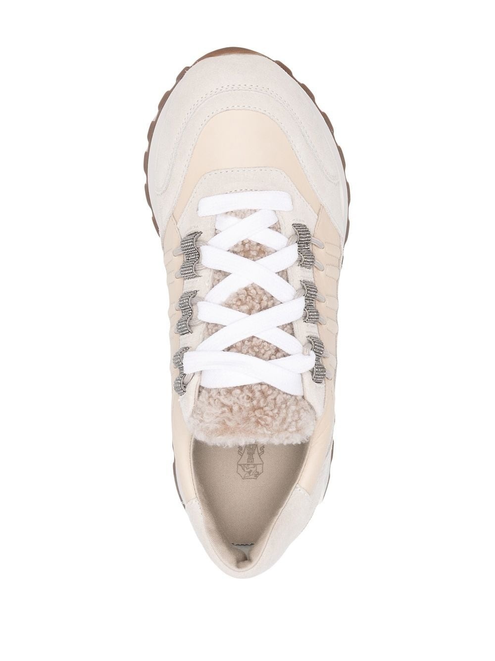 low-top lace-up trainers - 4