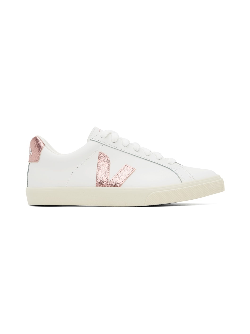 White Esplar Leather Sneakers - 1