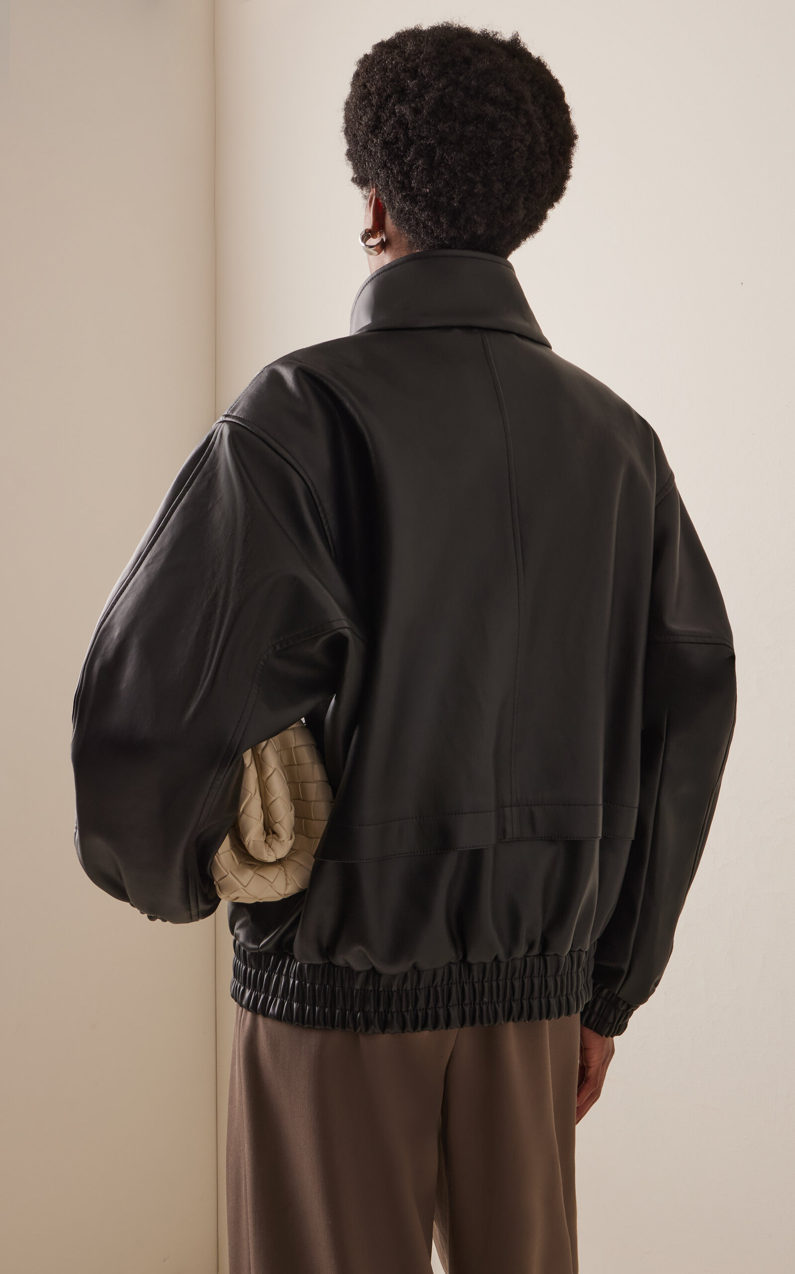 Brooklyn Panelled Bomber Jacket black - 4