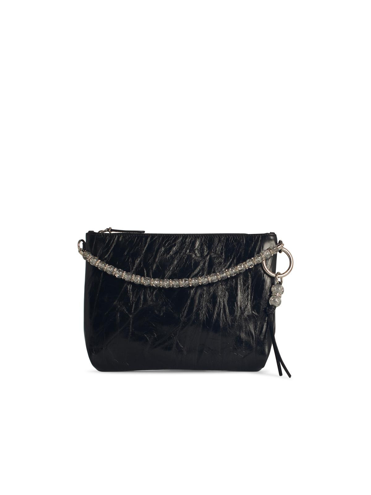Jimmy Choo 'Callie' Black Leather Bag Women - 1
