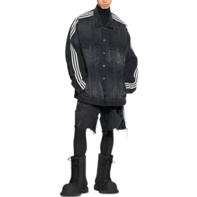 Balenciaga x adidas Baggy Shorts 'Black' 724840TNW541129 - 3