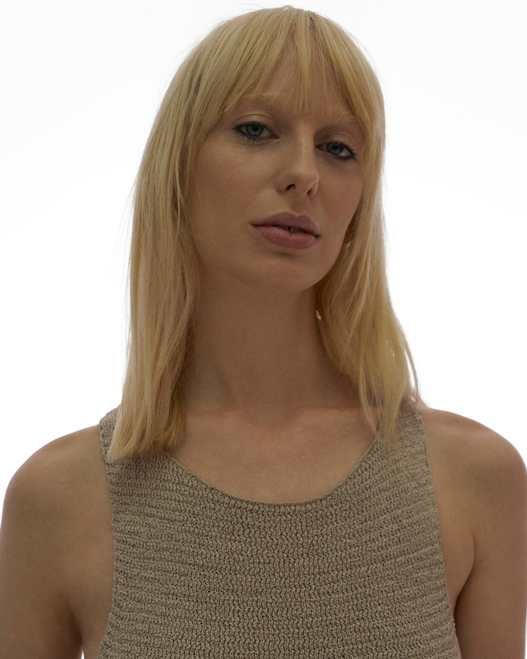 RIBBON KNIT TANK DRESS - 7