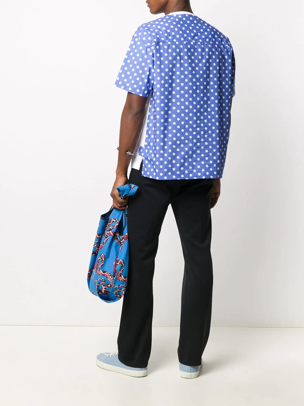 polka dot print T-shirt  - 2