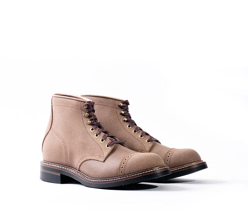 LK-014 Combat Boot Horween CXL Natural Roughout - 1