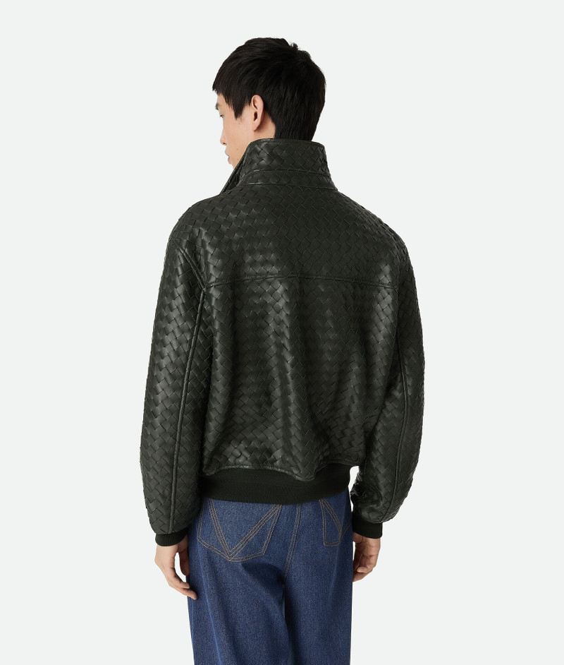 Intrecciato Leather Blouson 3