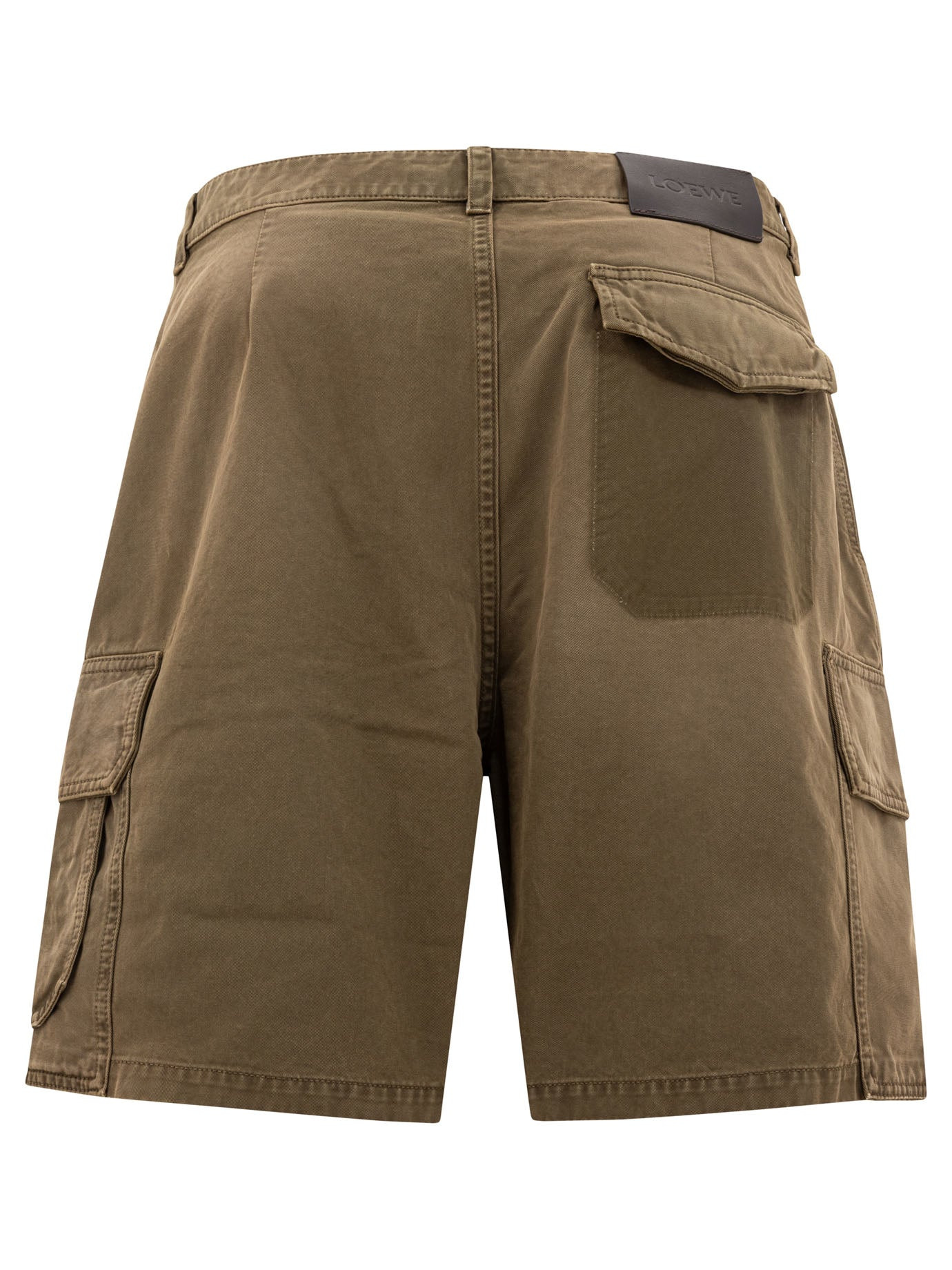 Cotton Cargo Shorts Green - 2