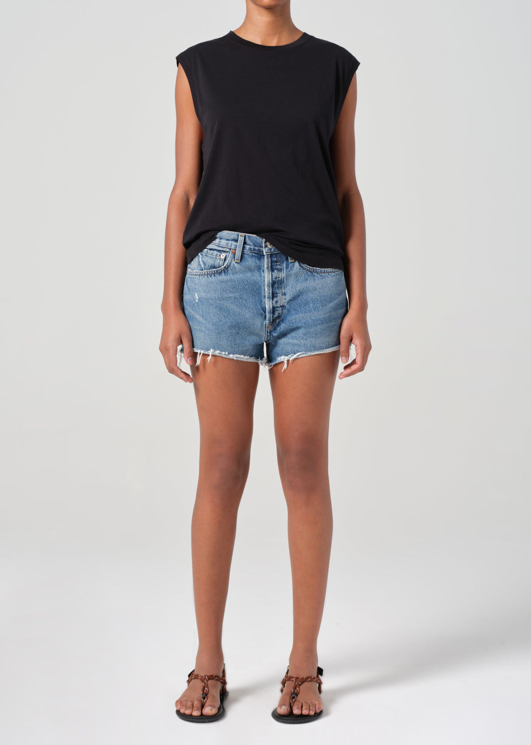 PARKER VINTAGE CUT OFF SHORT IN CHORUS - 2