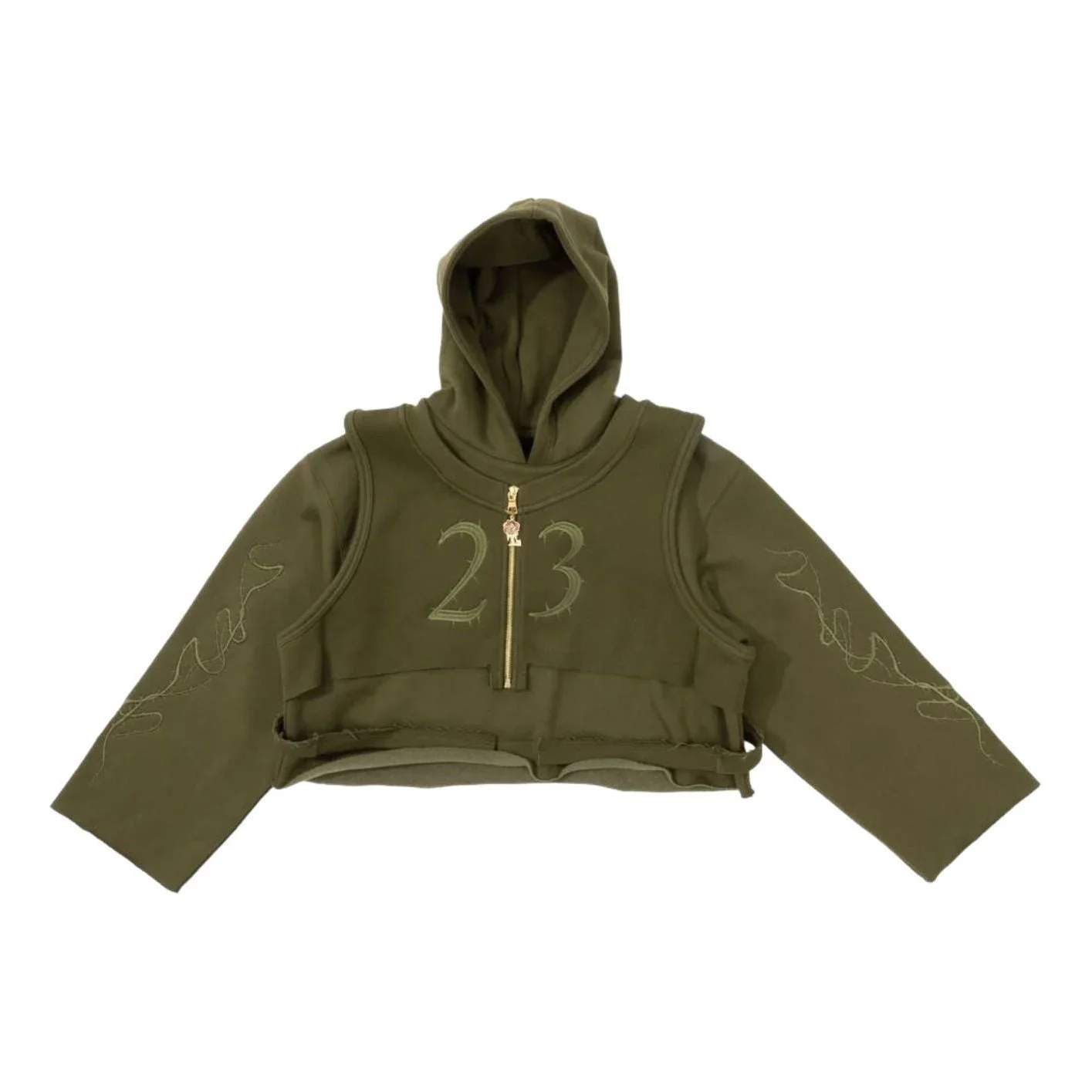 (WMNS) Jordan x Teyana Taylor Hoodie 'Rough Green' IM6257-326 - 1