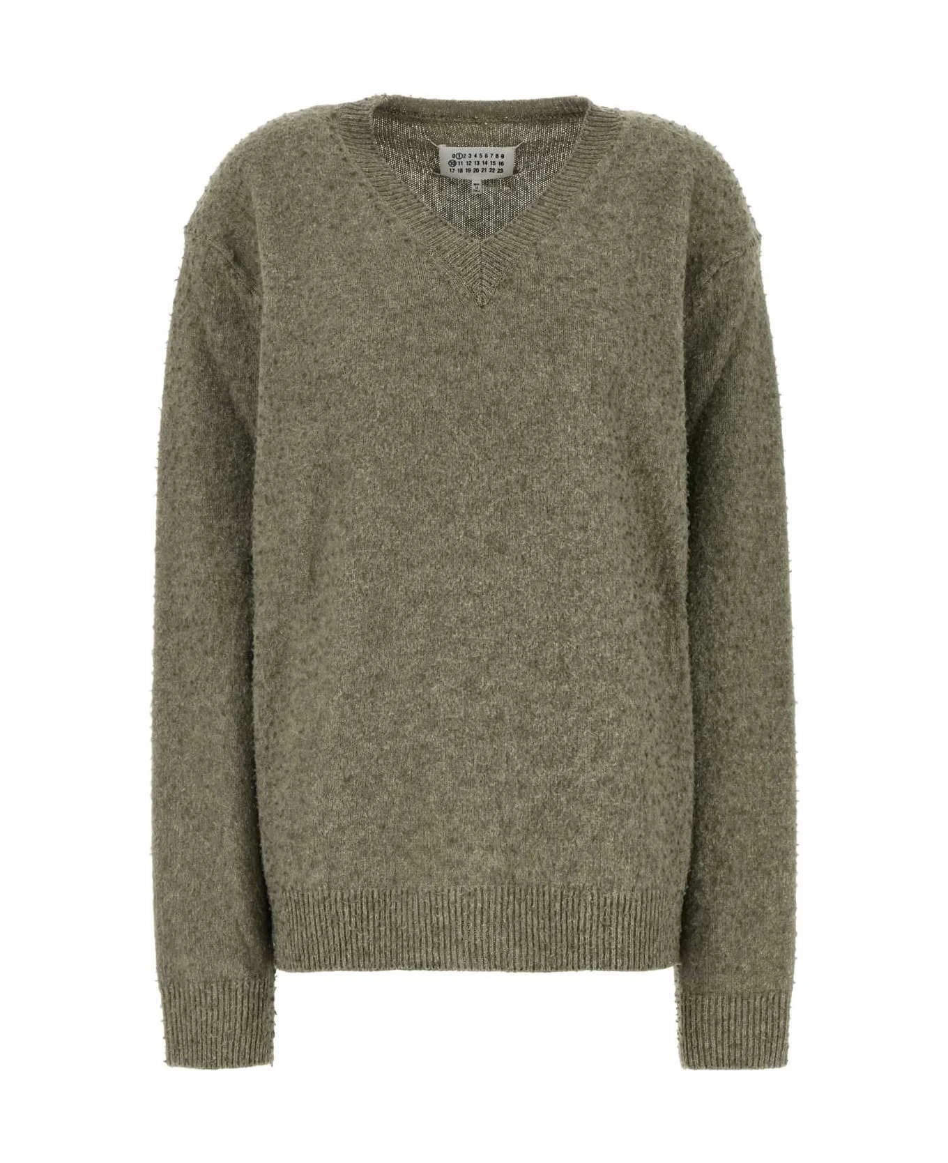 Sage Green Wool Blend Sweater - 1