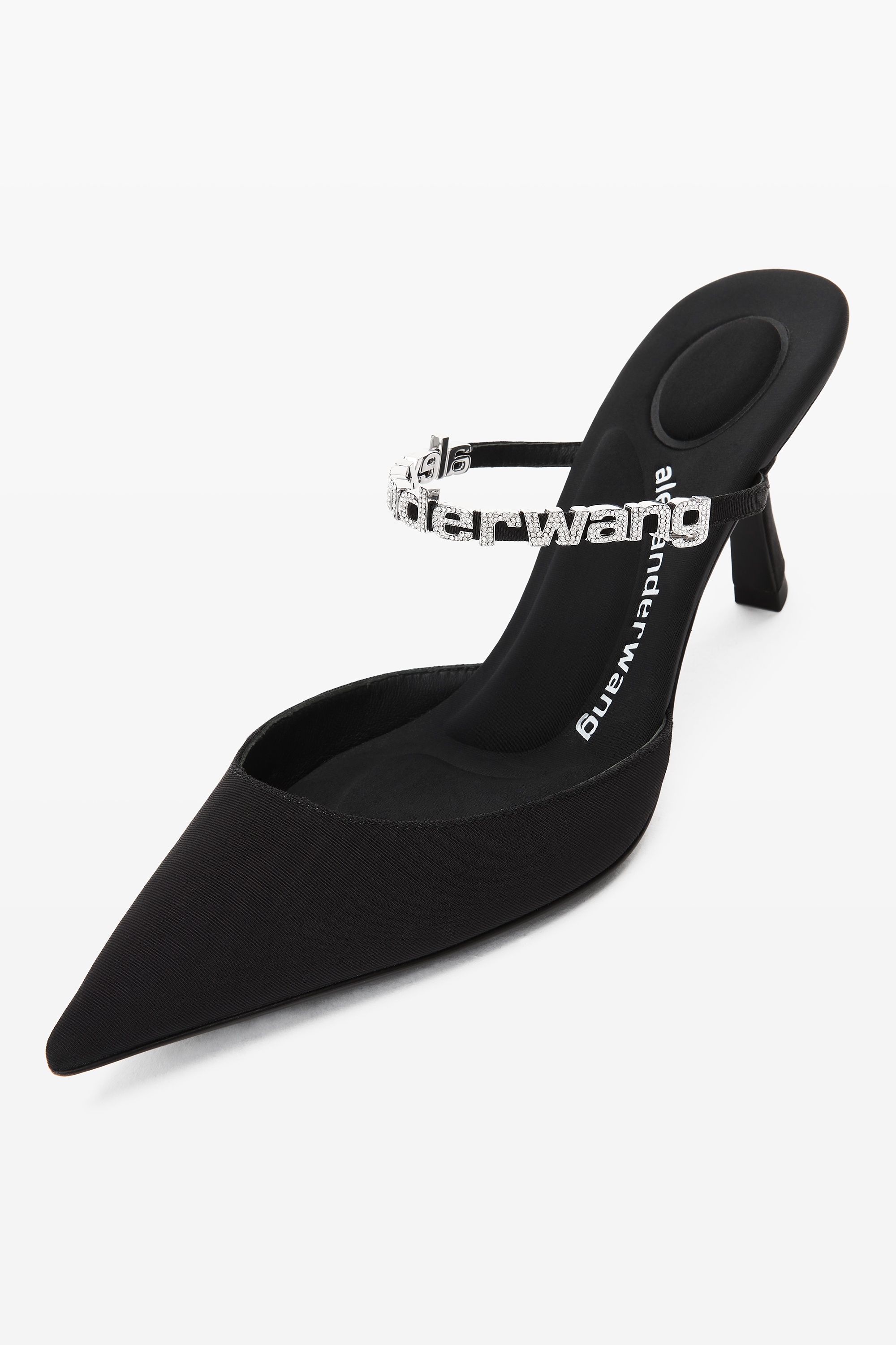 DELPHINE 65 LOGO STRAP MULE IN VISCOSE - 4