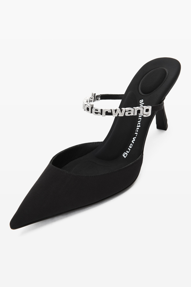 DELPHINE 65 LOGO STRAP MULE IN VISCOSE 4