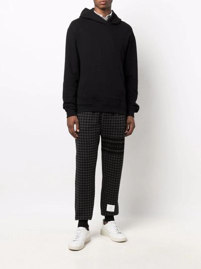 Thom Browne houndstooth-check track pants outlook