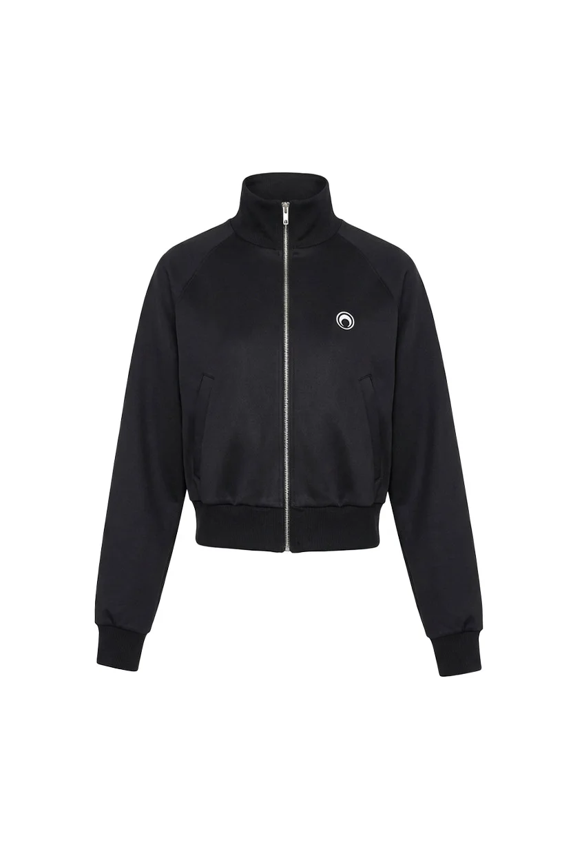 Moon logo zipped sweatshirt organic cotton - 1