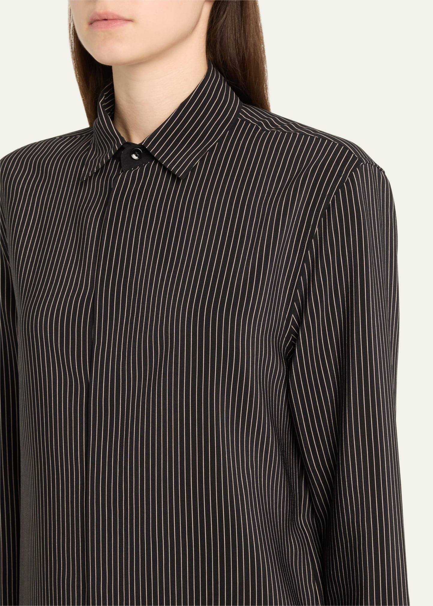 Striped Button Down Shirt - 5