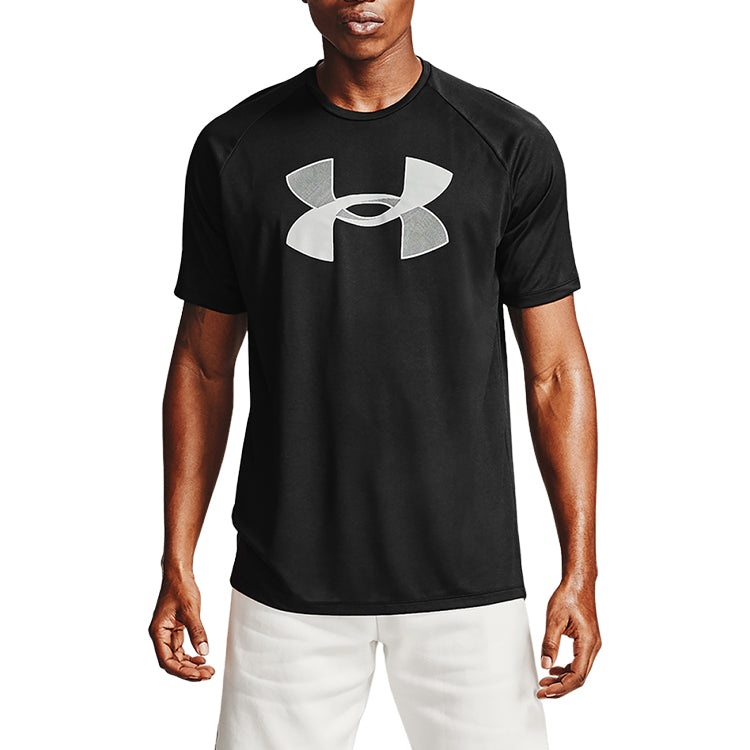 Under Armour Big Logo Tech Short Sleeve T-Shirt 'Black Grey' 1357234-001 - 5