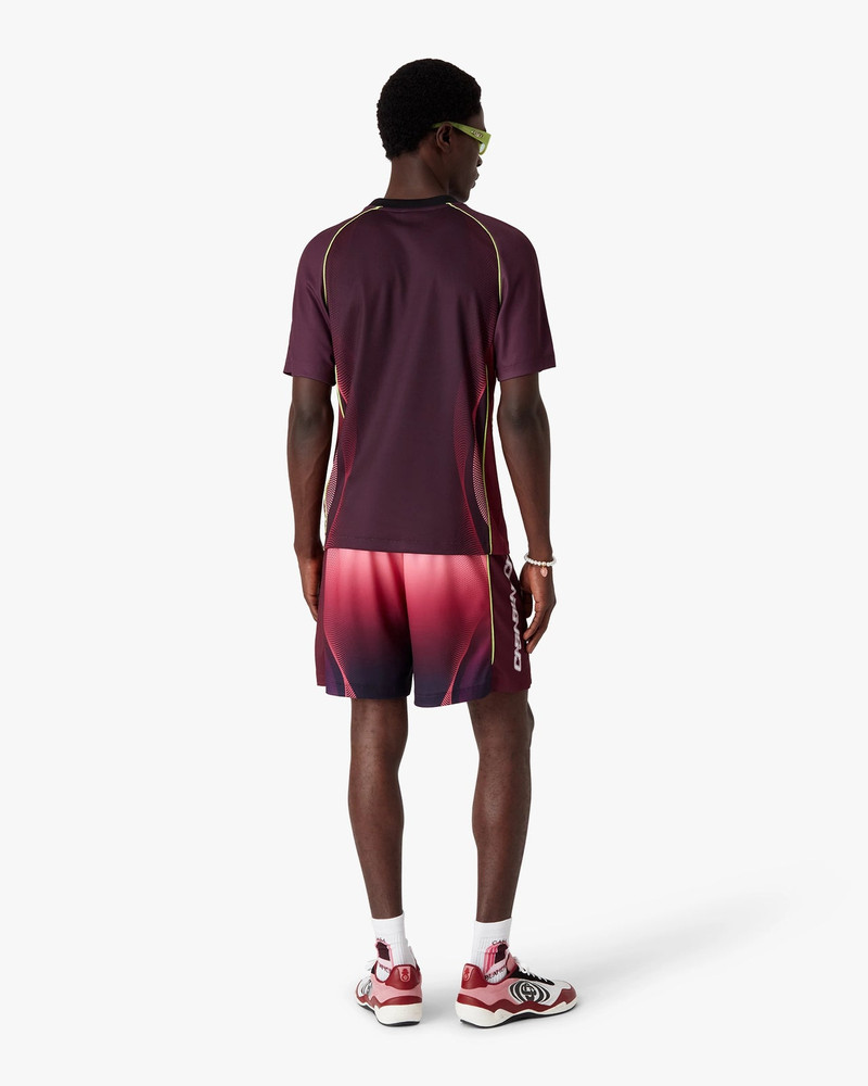 Aubergine Gradient Short Sleeve Football Jersey 3