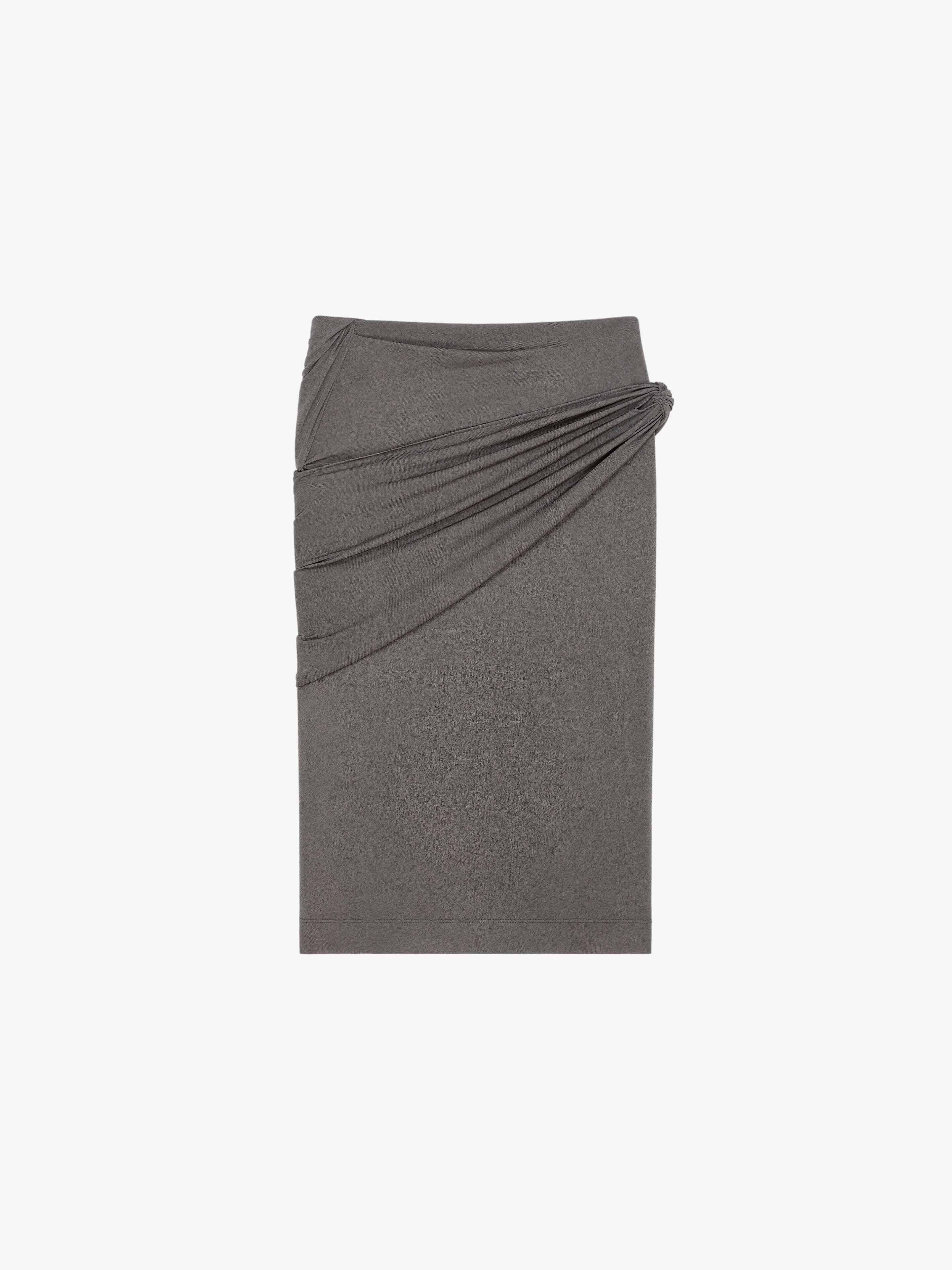 DRAPED SKIRT IN CREPE - 1