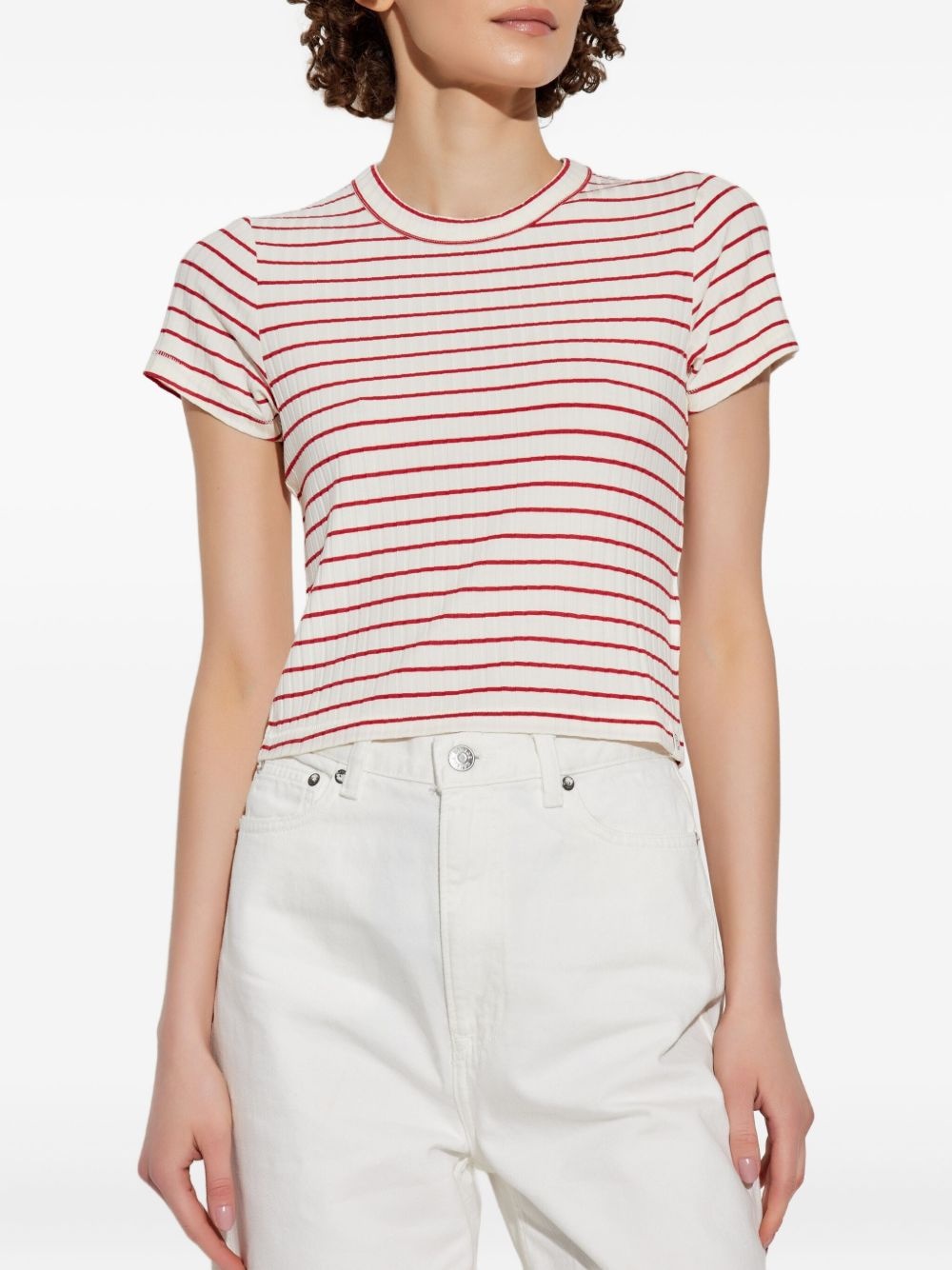 striped T-shirt - 3