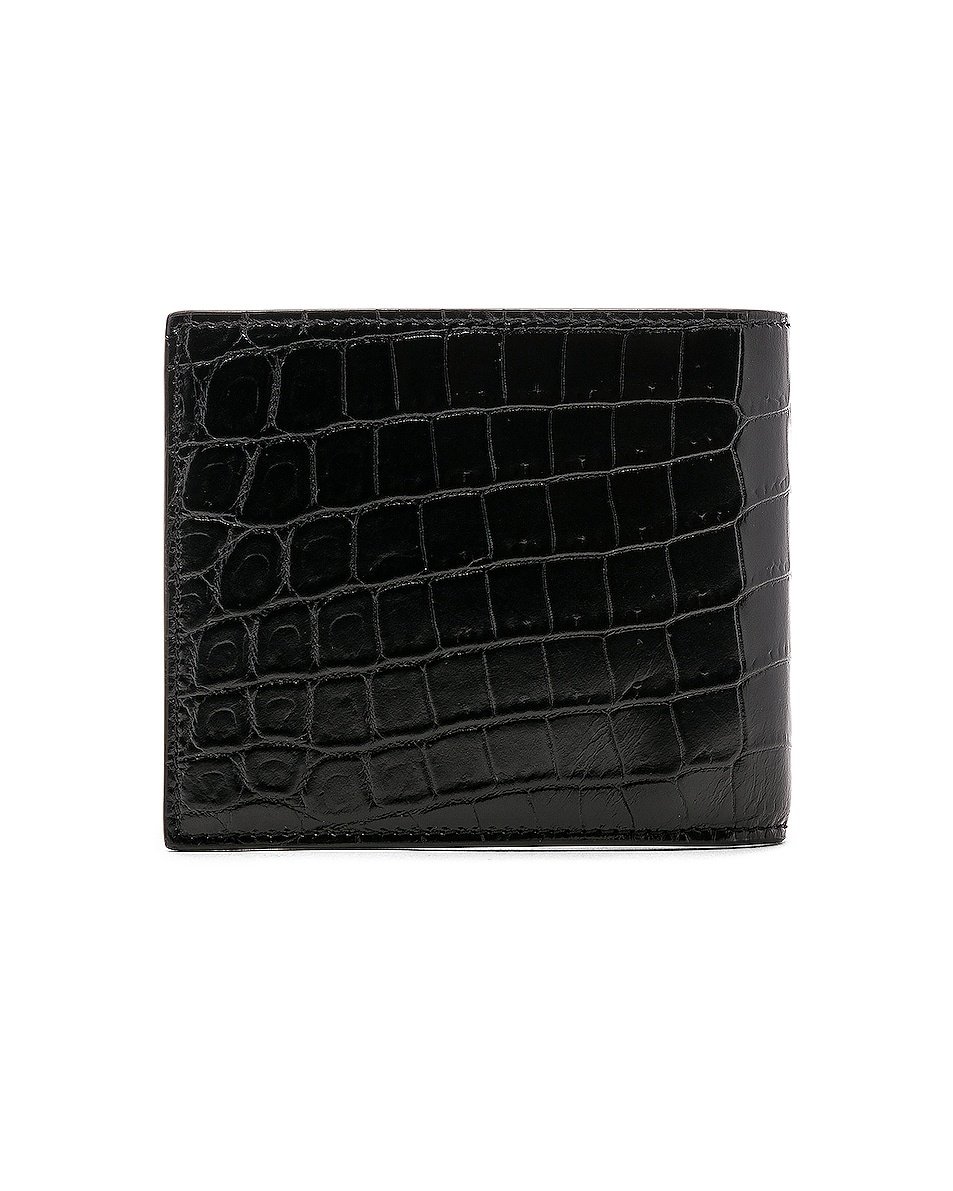 Matte Croc Billfold Wallet - 2