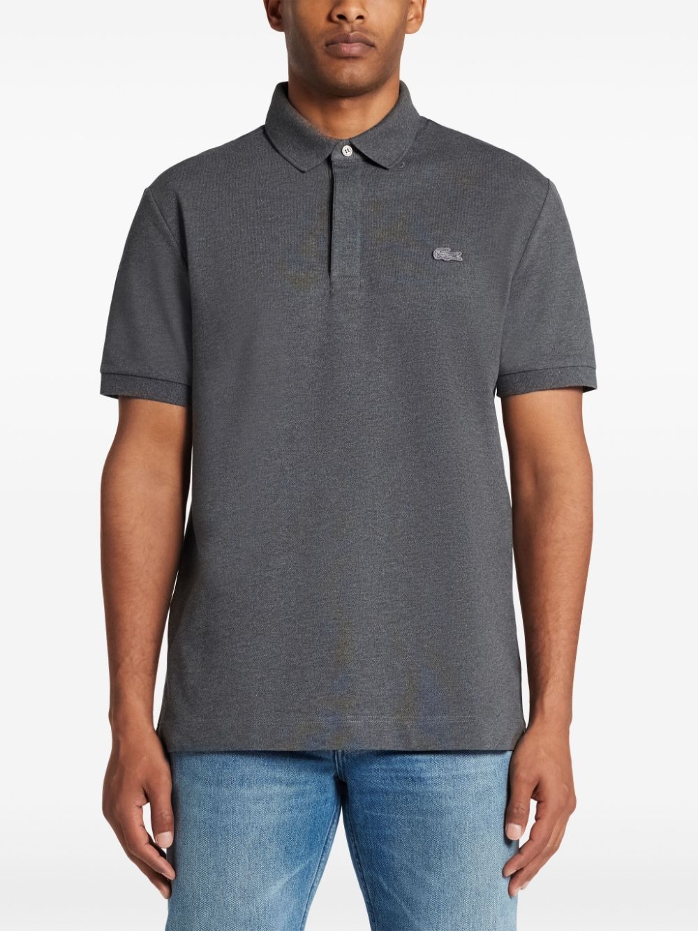 logo-embroidered polo shirt - 3