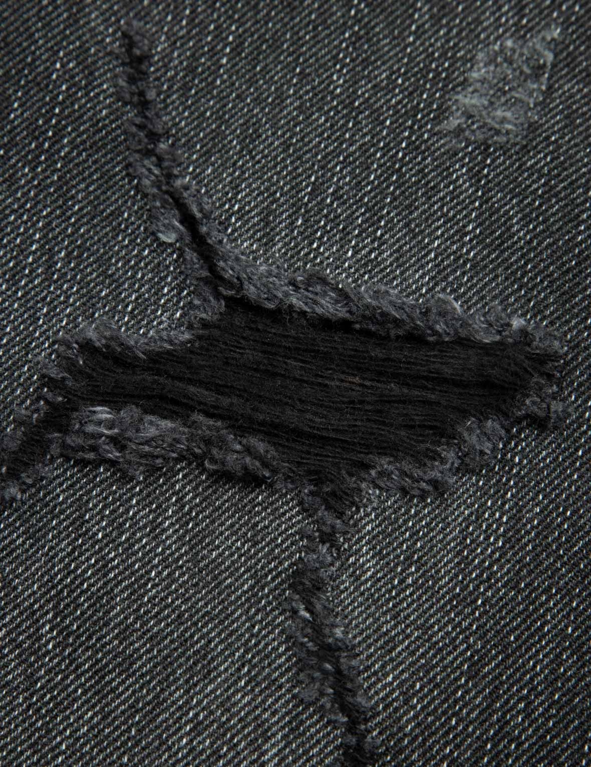Camouflage Brushstroke Daicock Print Distressed Carrot Fit Jeans #2017 - 11