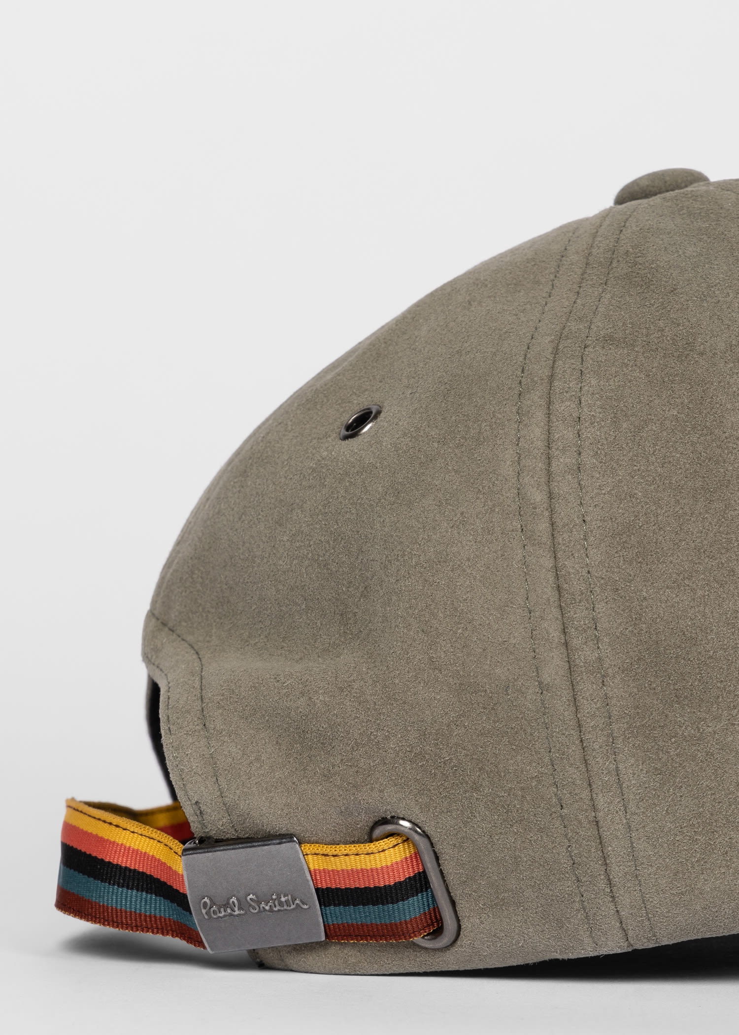 Washed Khaki Suede Cap - 3