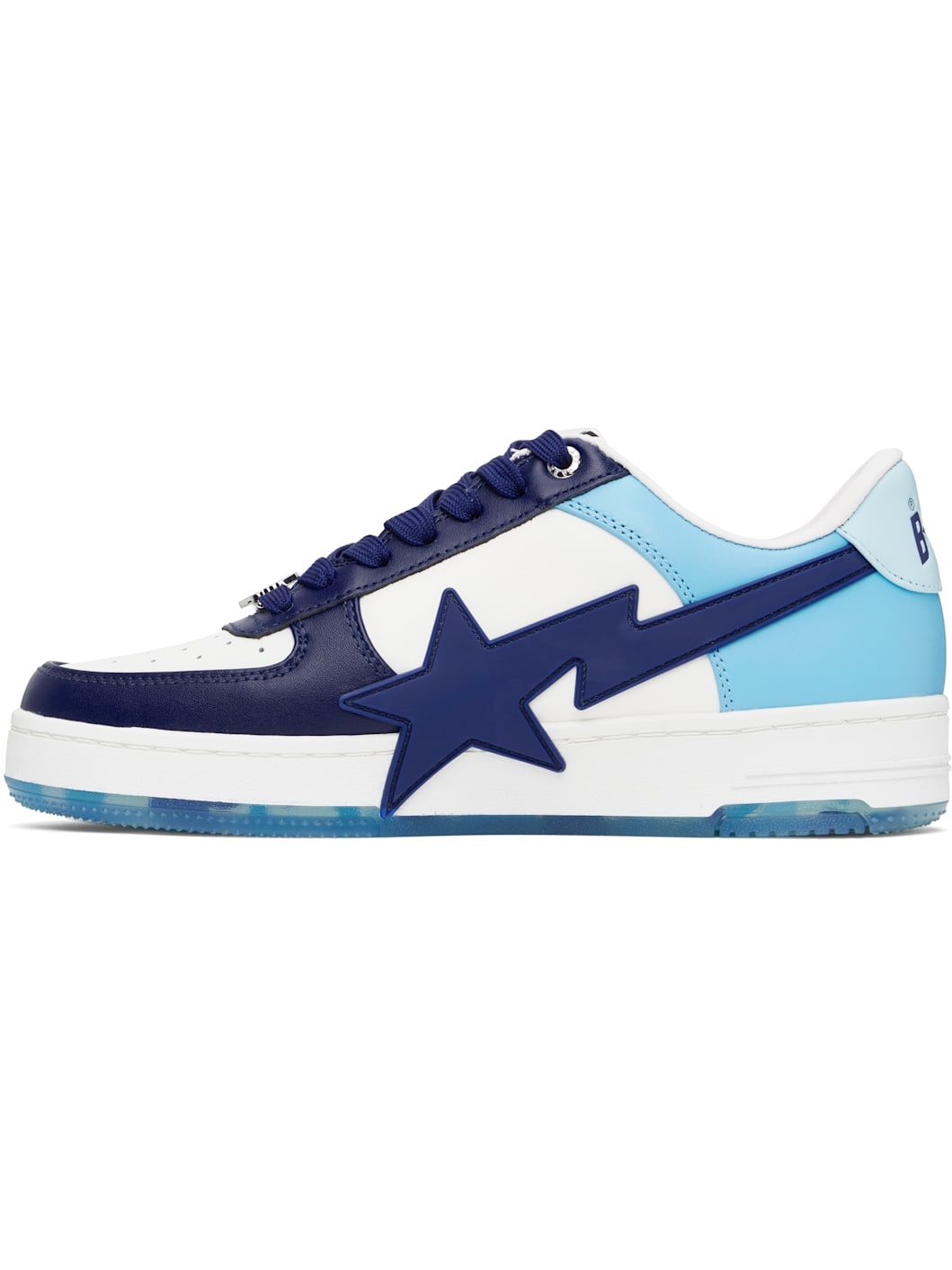 White & Blue  STA OS Sneakers - 3