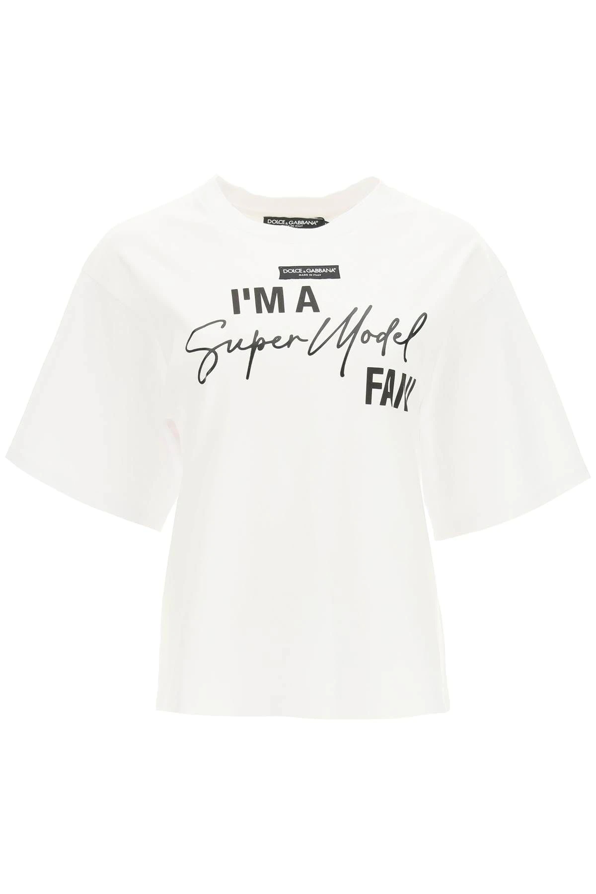 SUPER MODEL PRINT T-SHIRT - 1