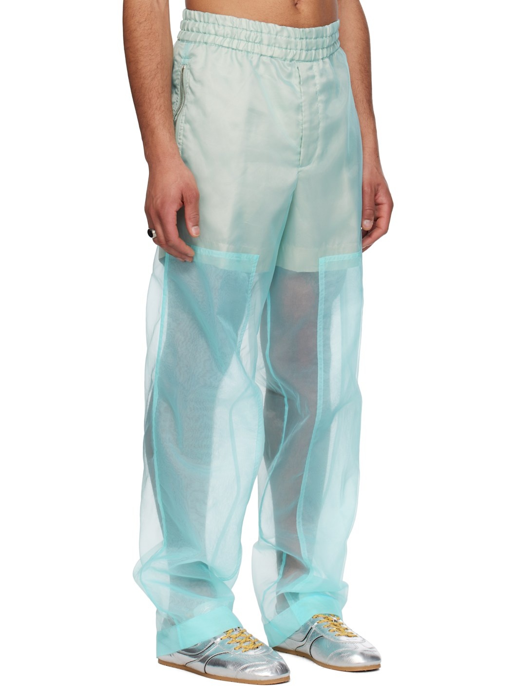 Blue Layered Trousers - 2