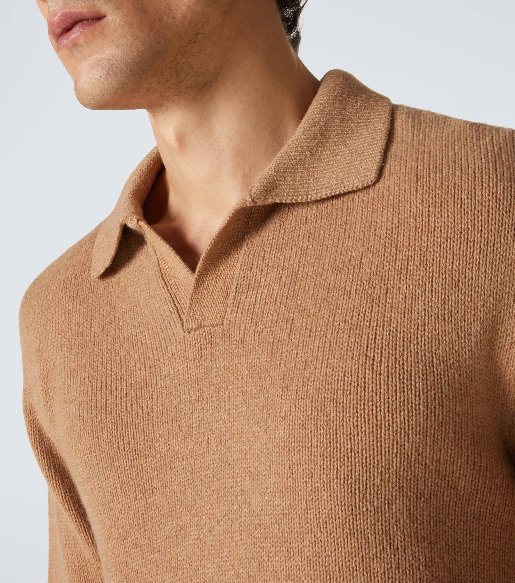 Cashmere polo sweater - 5