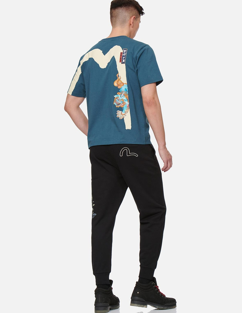 EVISU KOMAINU FRAME PRINT SWEATPANTS outlook