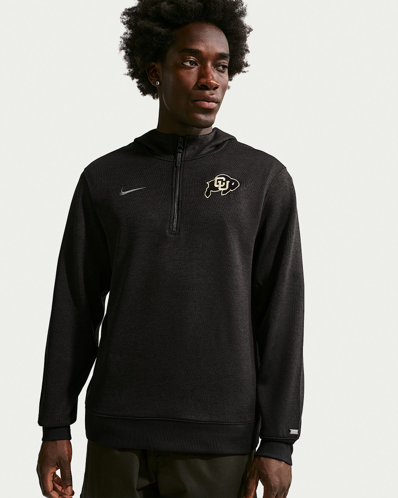 Colorado Buffaloes Nike NCAA Men's Basketball Coaches' Pullover Hoodie 1