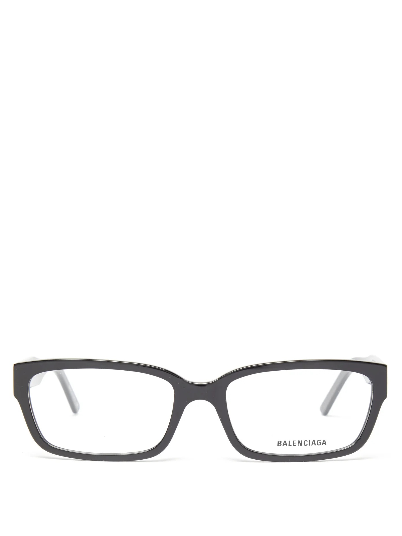 BB-logo rectangular acetate glasses - 1