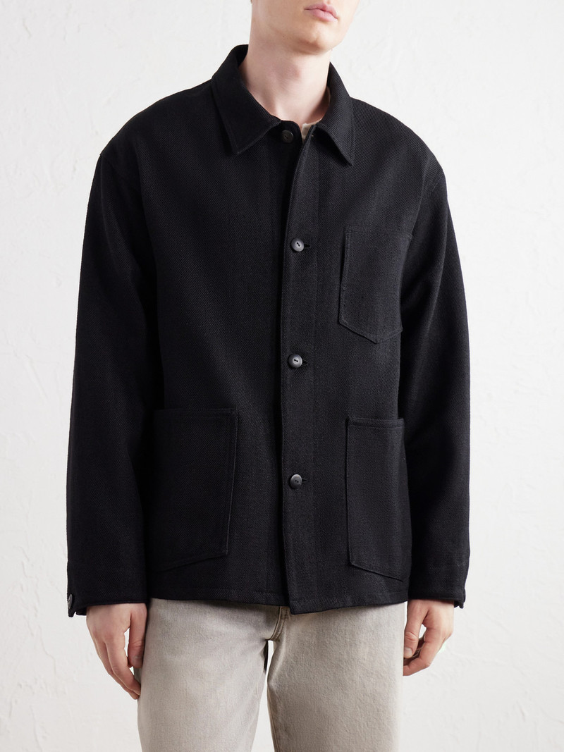 Baker Textured Wool and Linen-Blend Jacket 3