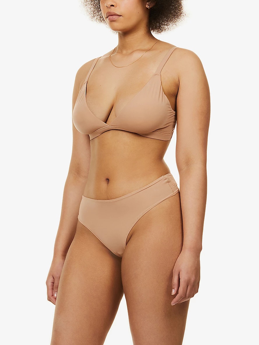 Fits Everybody triangle stretch-jersey bralette - 3